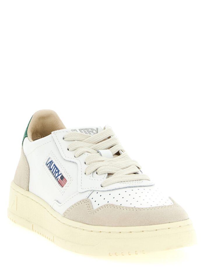 Autry Medalist Low Leather And Suede Sneakers