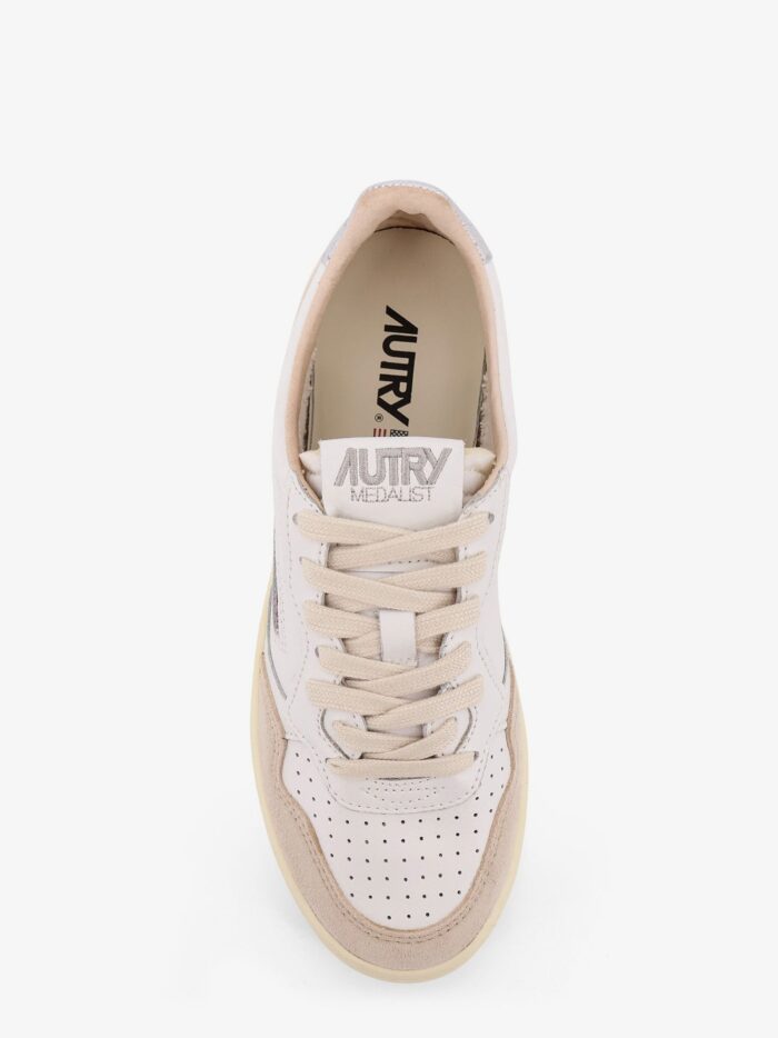 Autry Medalist Low Leather Low-top Sneakers With Suede Inserts