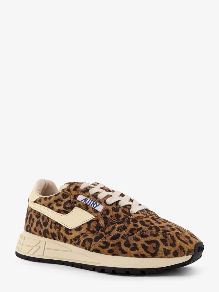 Autry Reelwind Low Animal Print Suede Sneakers