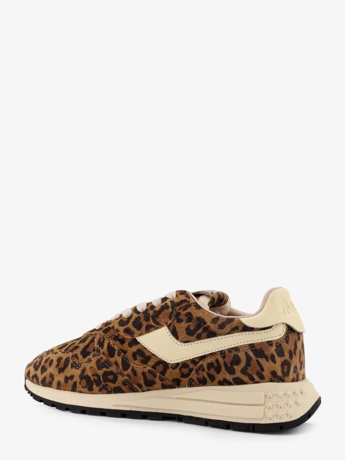Autry Reelwind Low Animal Print Suede Sneakers
