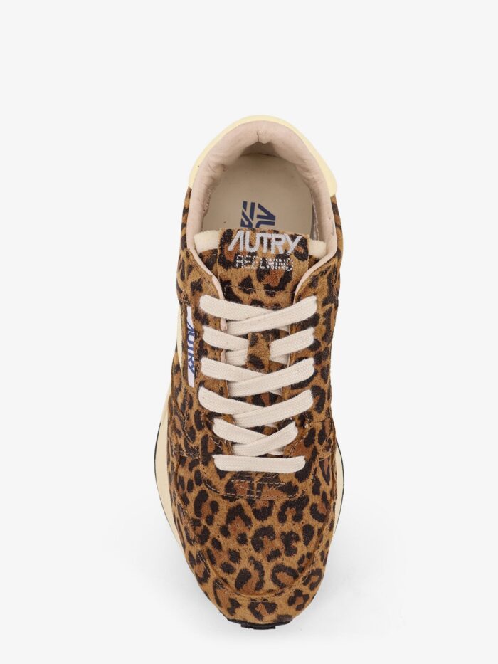 Autry Reelwind Low Animal Print Suede Sneakers