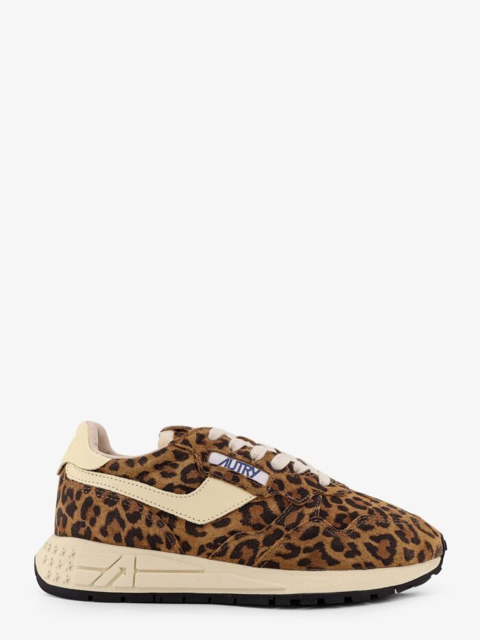 Autry Reelwind Low Animal Print Suede Sneakers