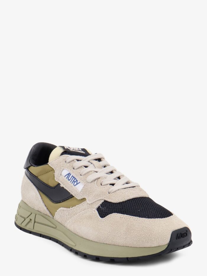 Autry Reelwind Low Mesh And Suede Sneakers With Iconic Side Logo