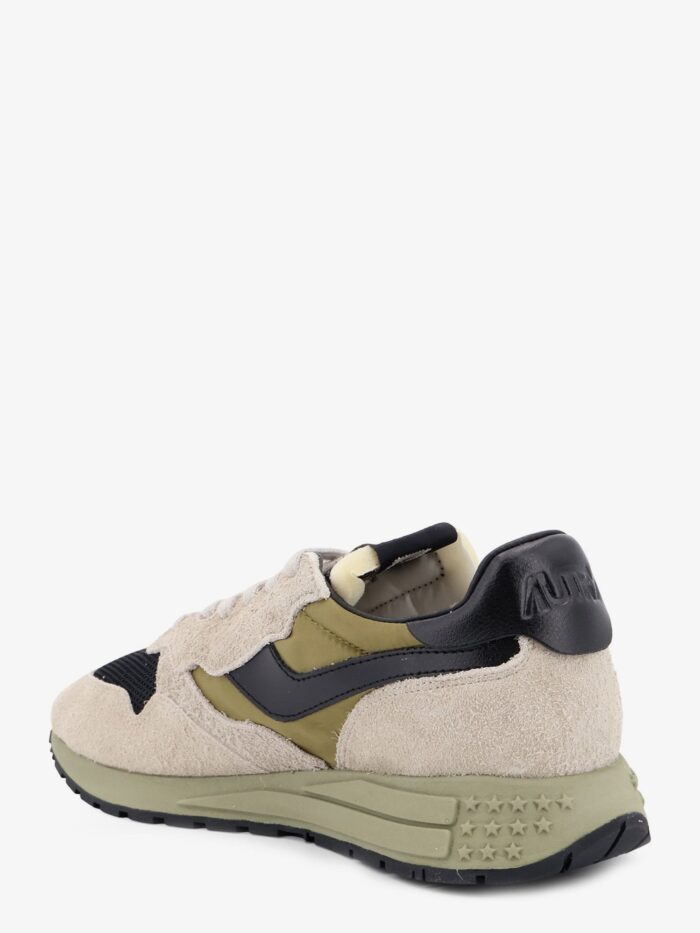 Autry Reelwind Low Mesh And Suede Sneakers With Iconic Side Logo