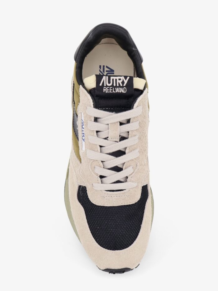 Autry Reelwind Low Mesh And Suede Sneakers With Iconic Side Logo