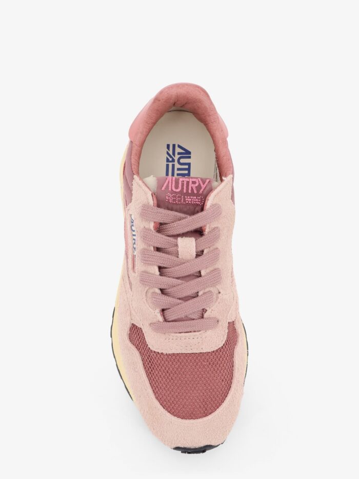Autry Reelwind Low Mesh And Suede Sneakers With Side Logo