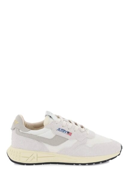 Autry Reelwind Low-top Nylon And Suede Sneakers