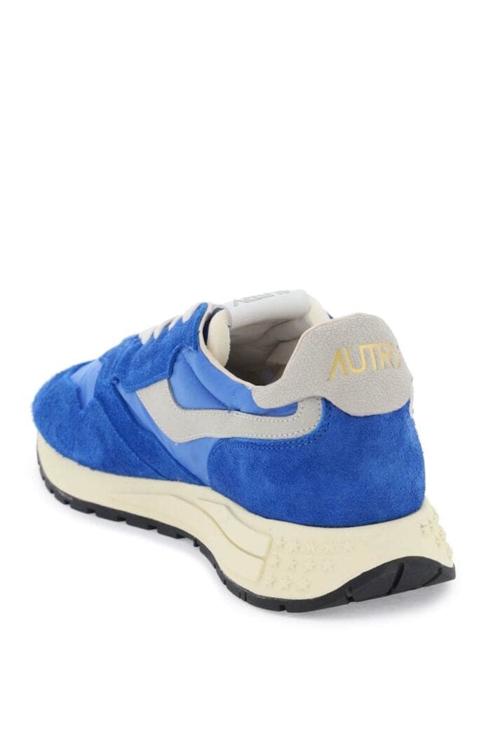 Autry Reelwind Low-top Nylon And Suede Sneakers