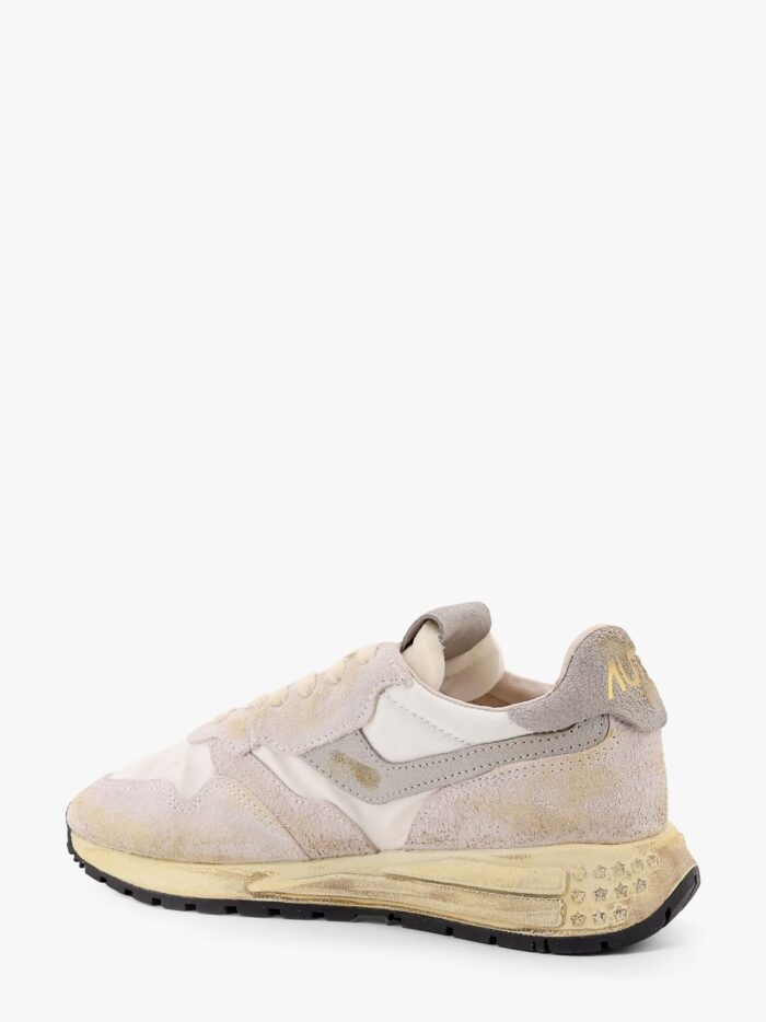 Autry Reelwind Low-top Suede And Nylon Sneakers With Used Effect