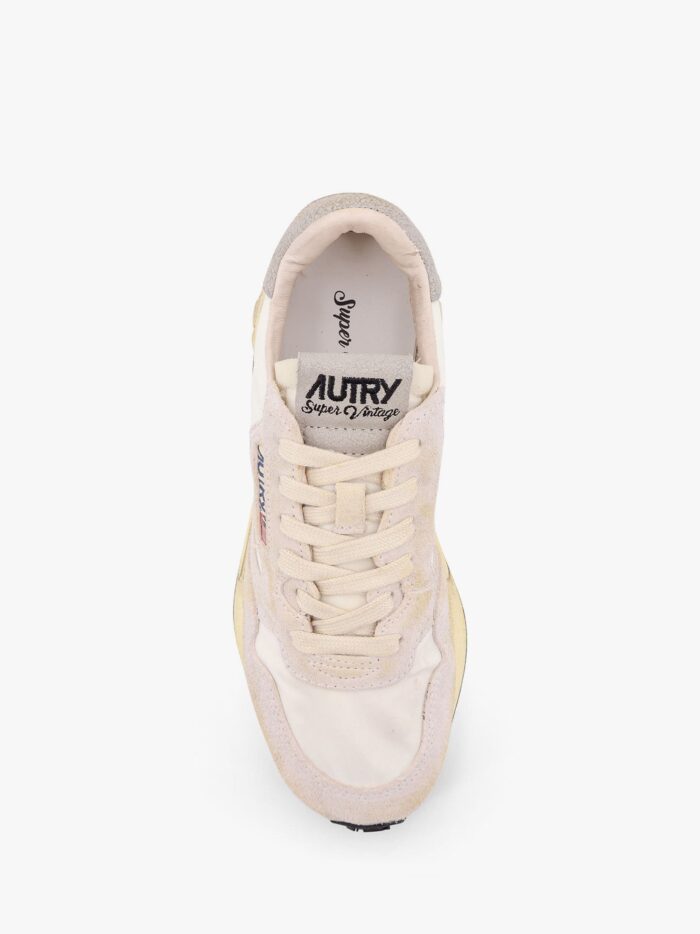 Autry Reelwind Low-top Suede And Nylon Sneakers With Used Effect