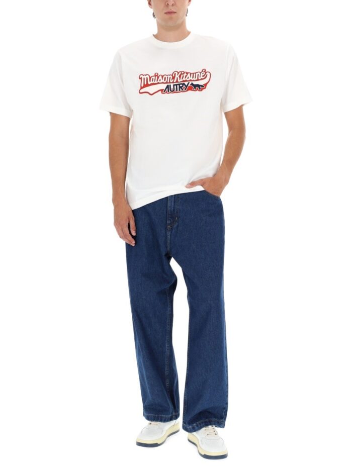 Autry X Maison KitsunÉ T-shirt With Logo