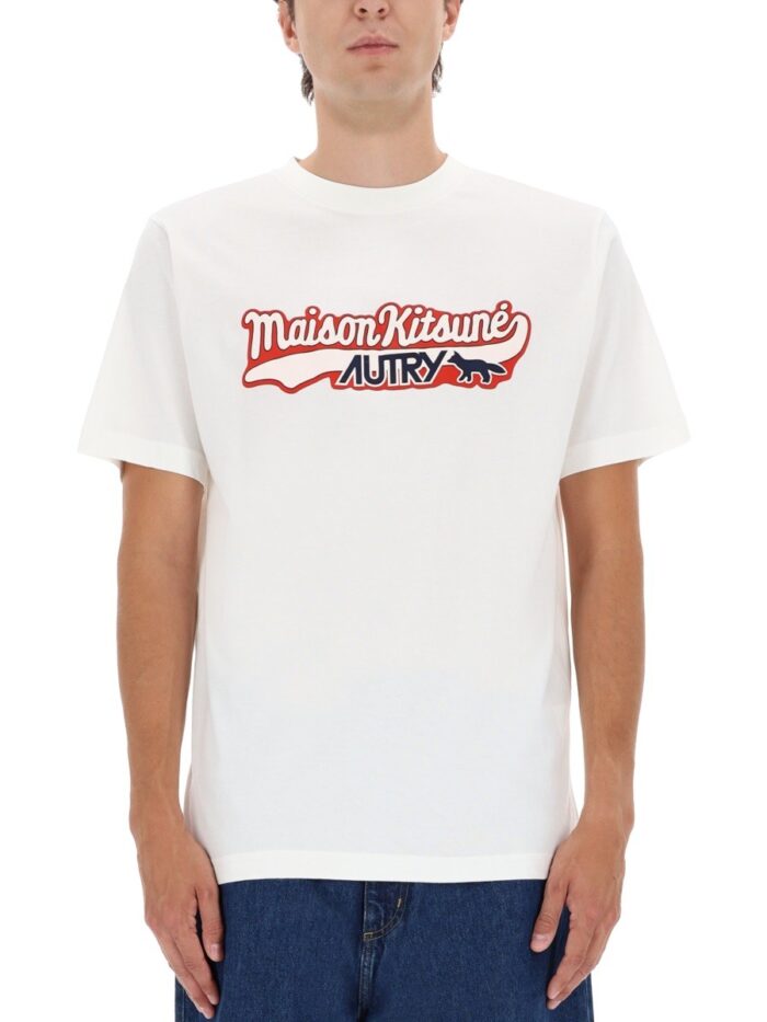Autry X Maison KitsunÉ T-shirt With Logo