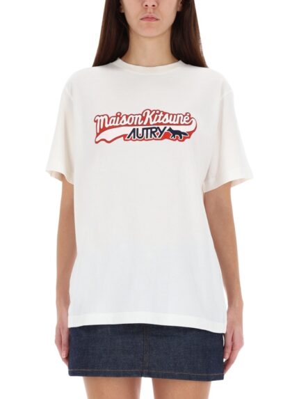 Autry X Maison KitsunÉ T-shirt With Logo