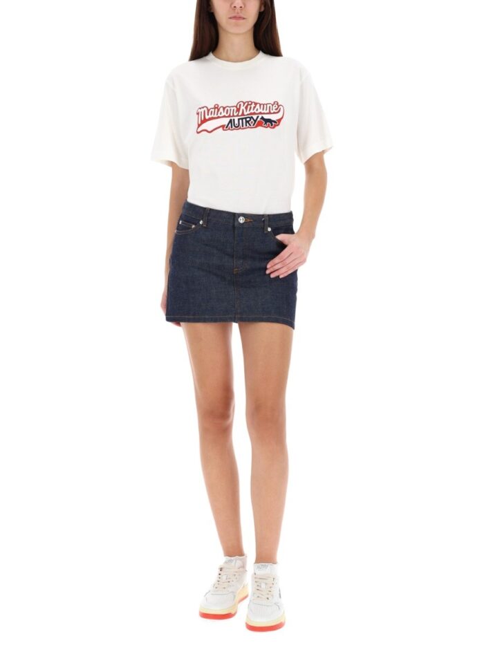 Autry X Maison KitsunÉ T-shirt With Logo