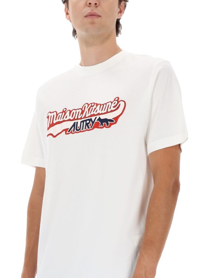 Autry X Maison KitsunÉ T-shirt With Logo