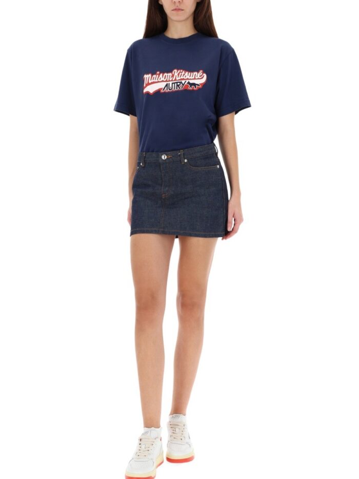 Autry X Maison KitsunÉ T-shirt With Logo