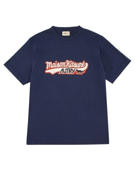 AUTRY X MAISON KITSUNÉ T-SHIRT WITH LOGO