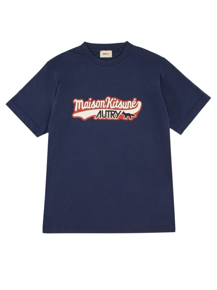 AUTRY X MAISON KITSUNÉ T-SHIRT WITH LOGO