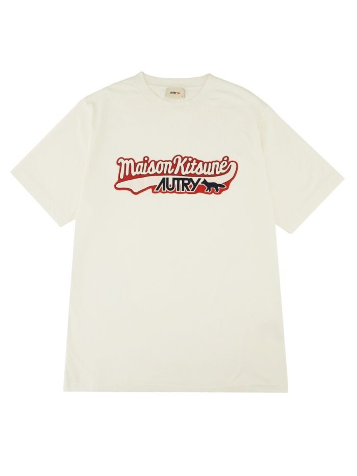 AUTRY X MAISON KITSUNÉ T-SHIRT WITH LOGO
