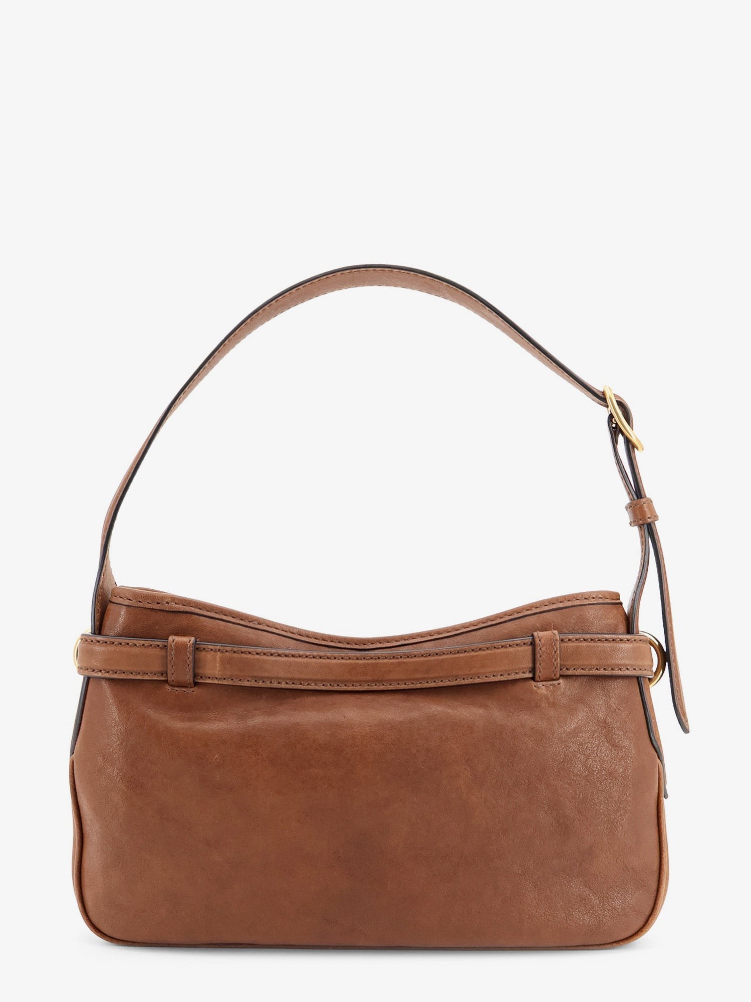 Miu Miu Aventure Leather Bag With Embossed Front Logo