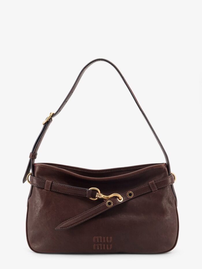 miu miu aventure leather shoulder bag Miu Miu Aventure Leather Shoulder Bag