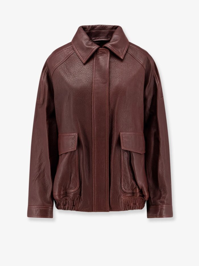 ROHE Aviator Grained Leather Jacket