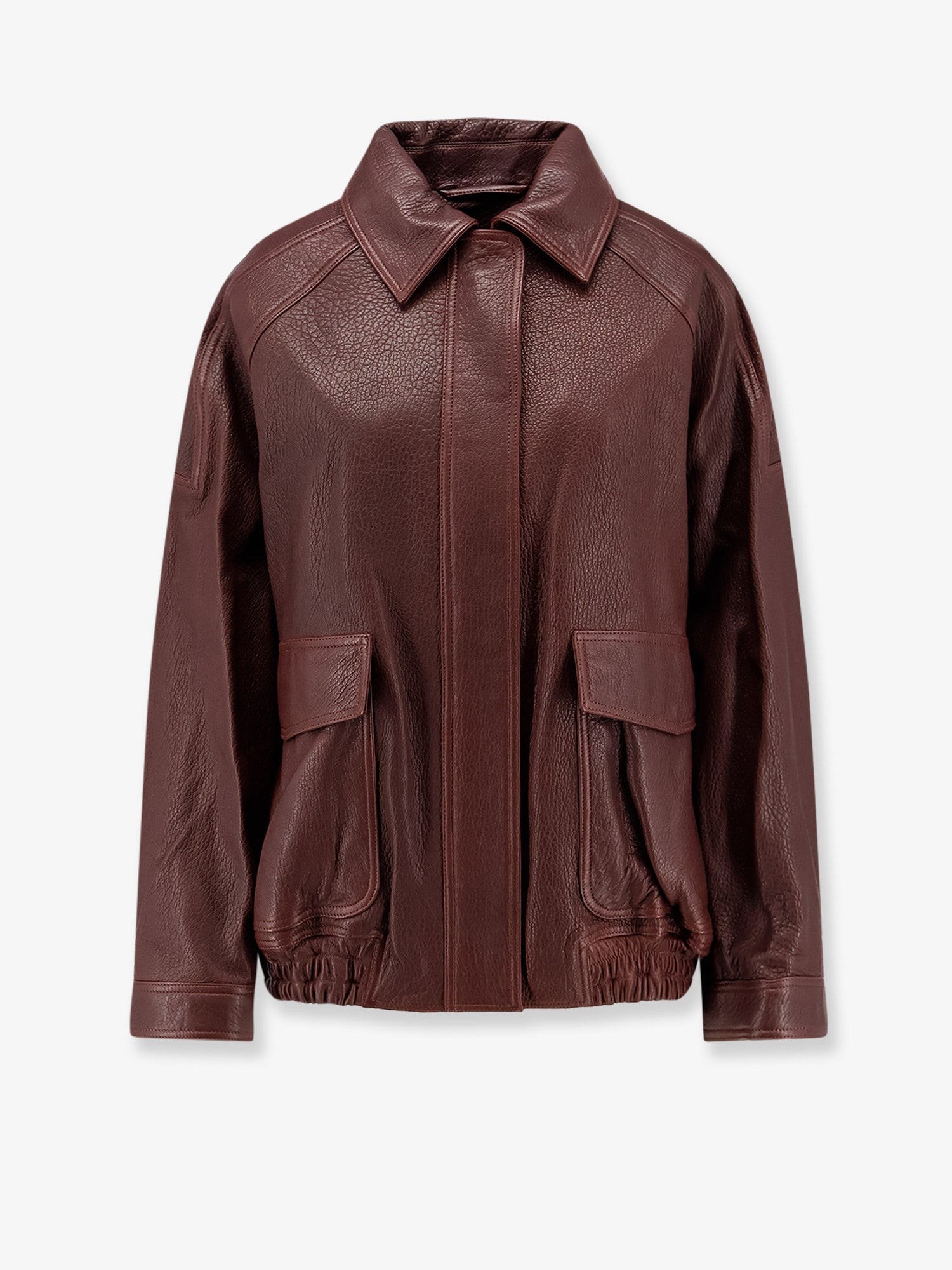 ROHE Aviator Grained Leather Jacket