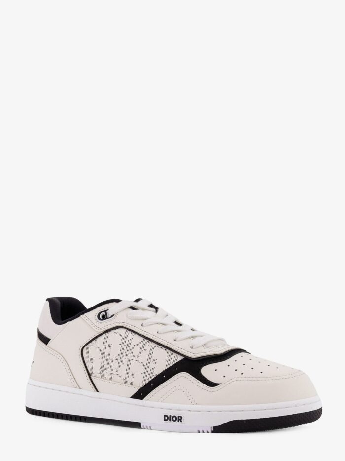 B27 Leather Sneakers With Dior Oblique Logo Print On The Side