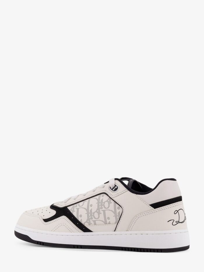 B27 Leather Sneakers With Dior Oblique Logo Print On The Side