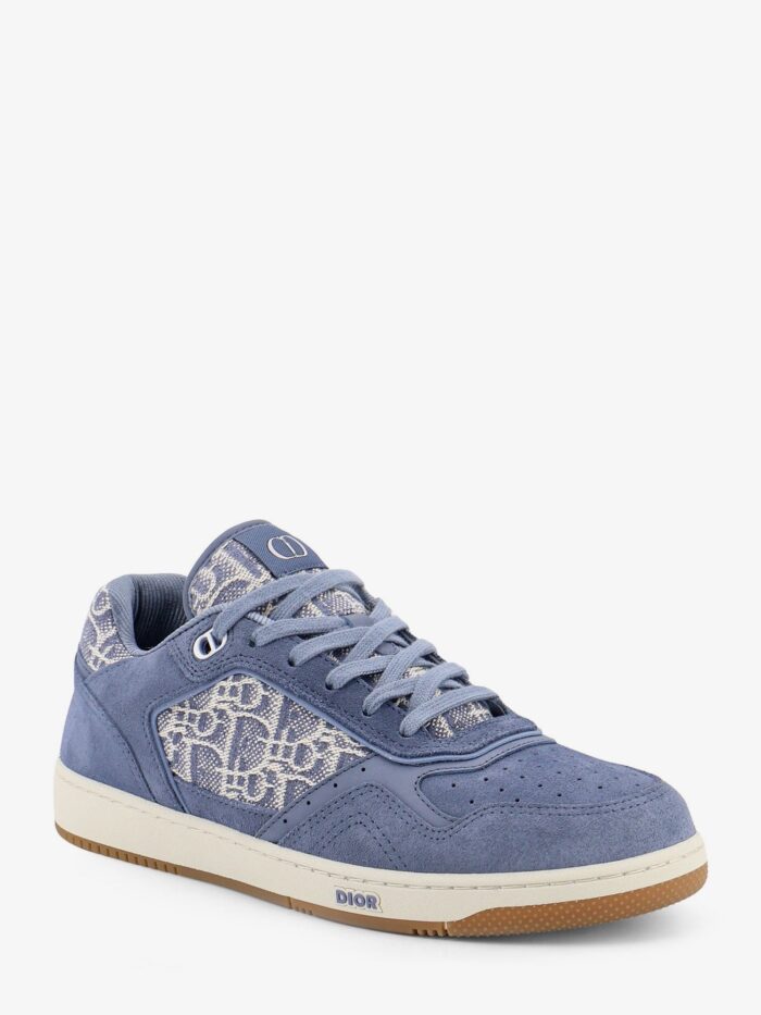 B27 Uptown Dior Oblique Jacquard Fabric And Suede Sneakers