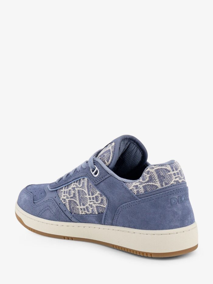 B27 Uptown Dior Oblique Jacquard Fabric And Suede Sneakers