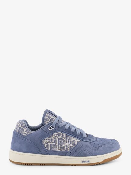 B27 Uptown Dior Oblique Jacquard Fabric And Suede Sneakers