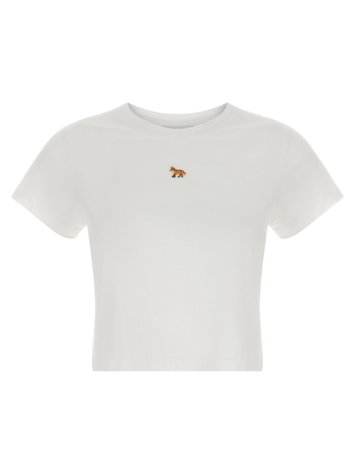 maison kitsune 'baby fox' cropped t shirt Maison Kitsune 'Baby Fox' Cropped T-shirt
