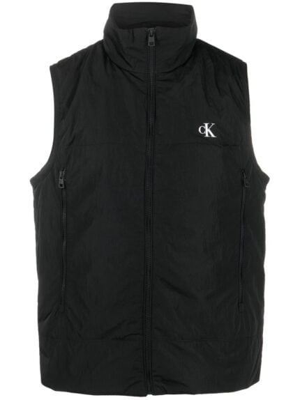 Badge Crinkle Nylon Vest