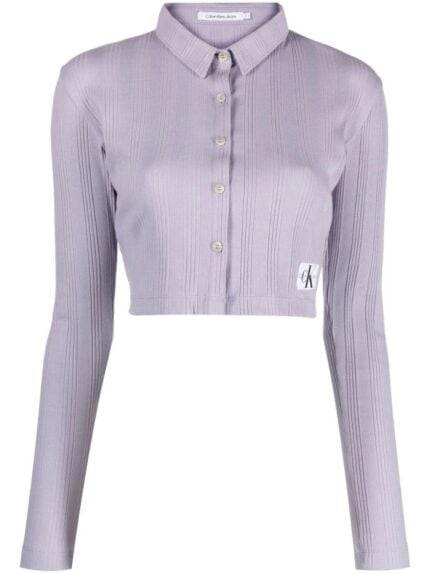 Badge Elongated Rib Shirt