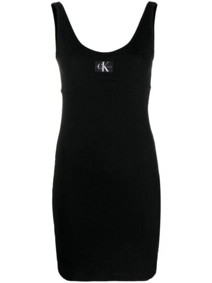 Badge Rib Strappy Dress