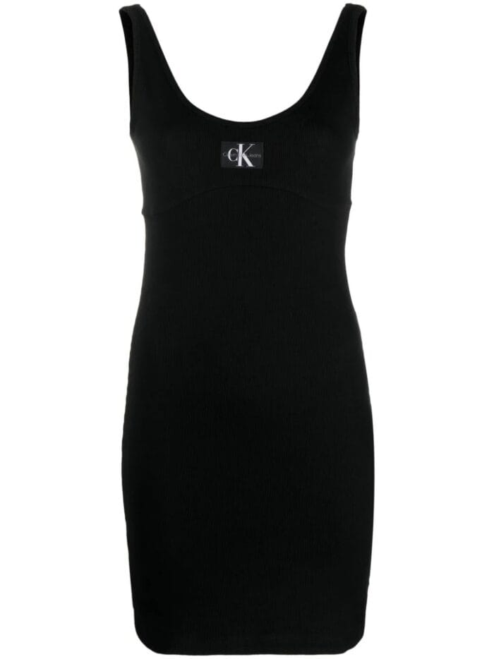 Badge Rib Strappy Dress