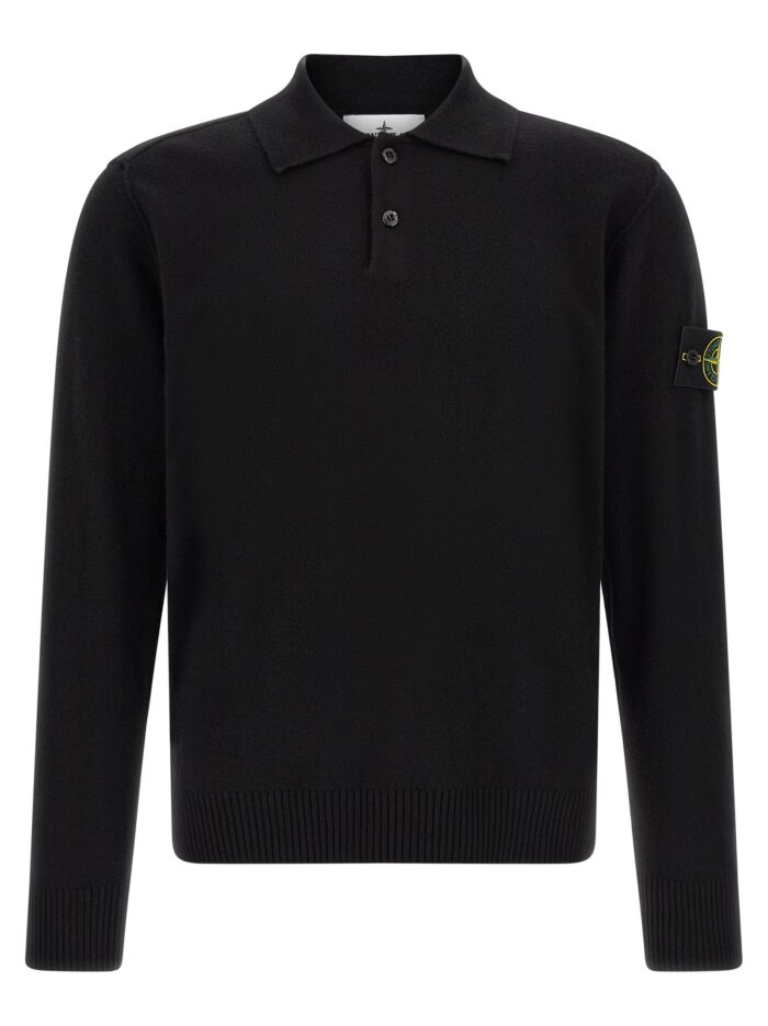 'badge stone island' polo shirt 'Badge Stone Island' Polo Shirt
