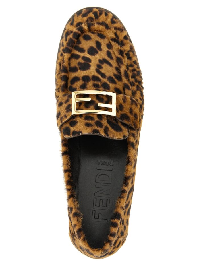 Fendi 'Baguette' Pony Hair Loafers