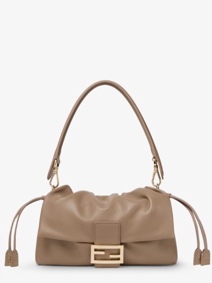 Fendi Baguette Soft Medium Leather Shoulder Bag