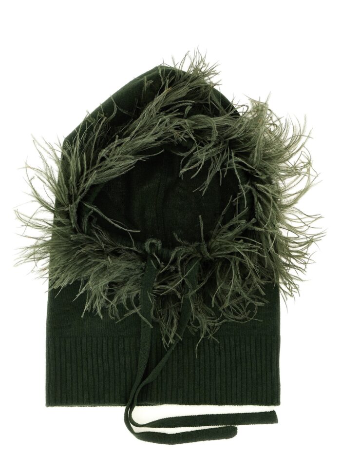 p.a.r.o.s.h. balaclava with feathers P.A.R.O.S.H. Balaclava With Feathers