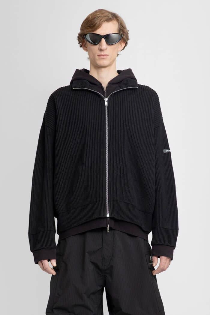 BALENCIAGA 3b Sports Icon Spliced Hoodie