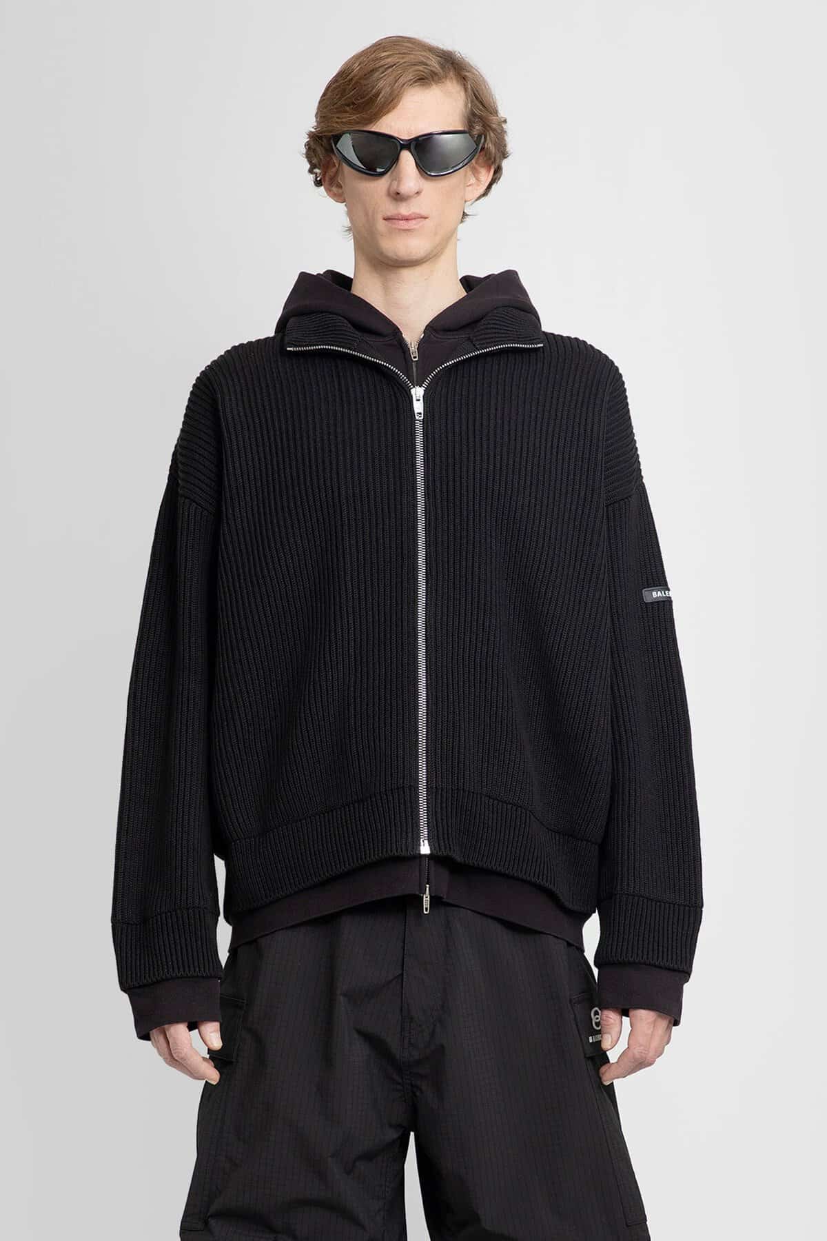 BALENCIAGA 3b Sports Icon Spliced Hoodie