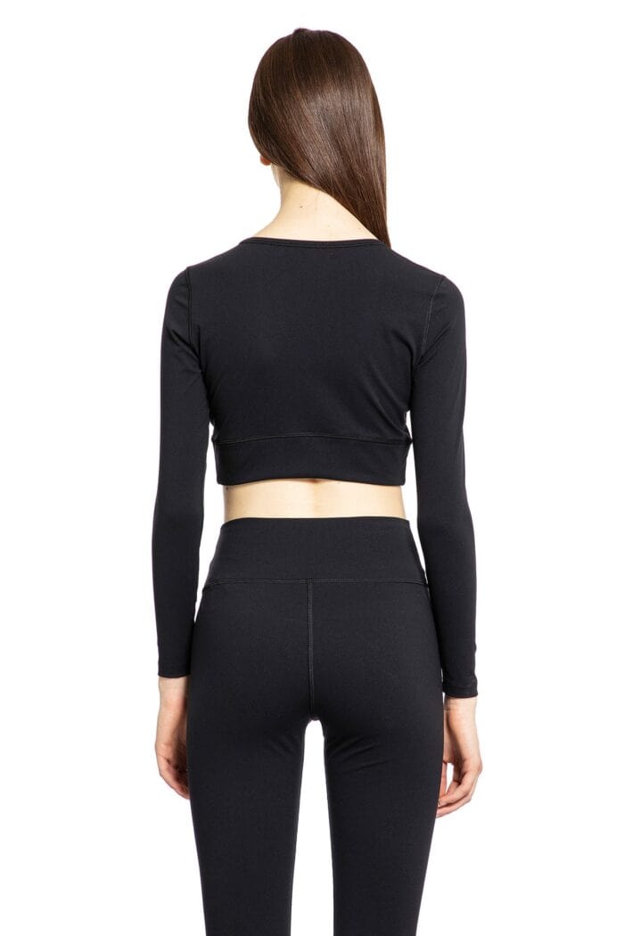 BALENCIAGA Activewear Long Sleeve Cropped Top