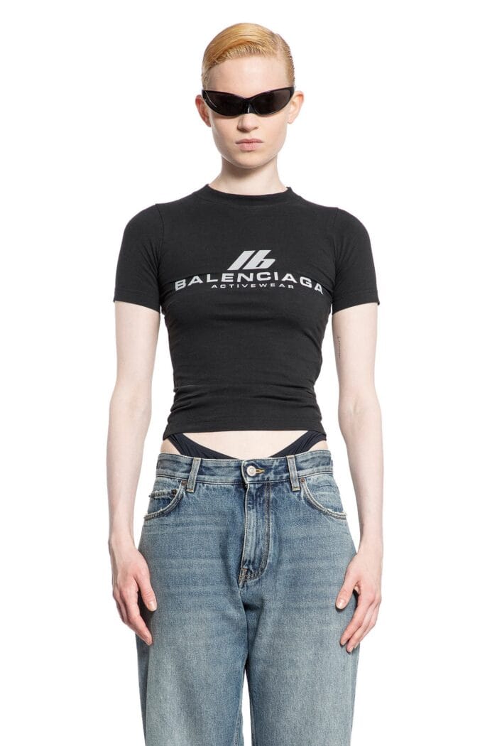 BALENCIAGA Activewear T-shirt Fitted In Peeling Stretch Jersey