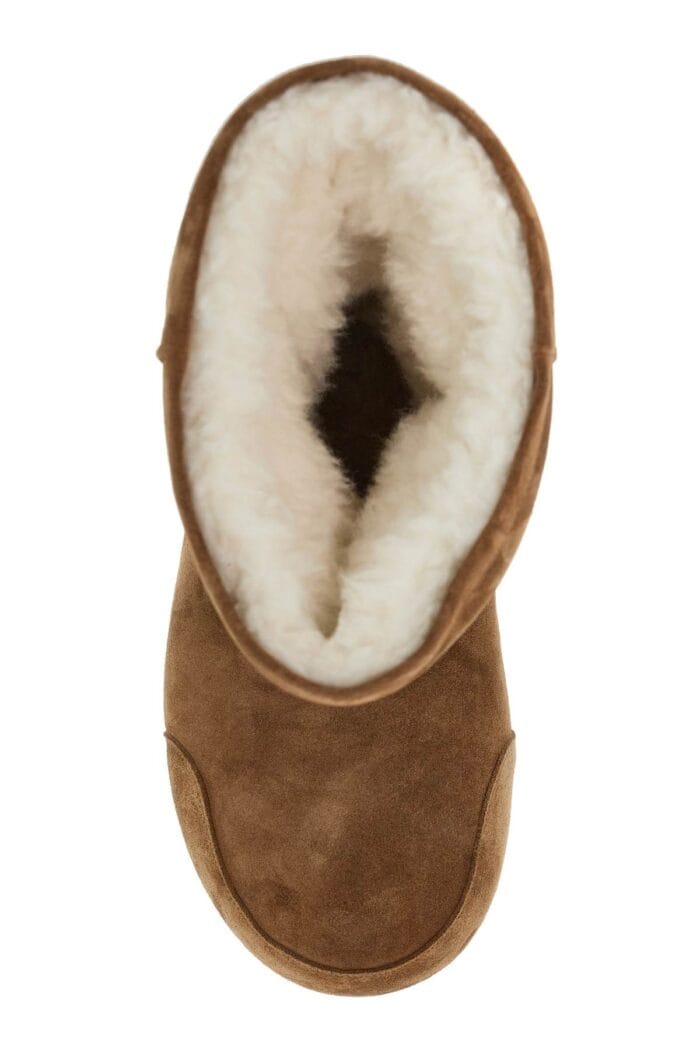 BALENCIAGA "alaska Suede Leather Fur Snow