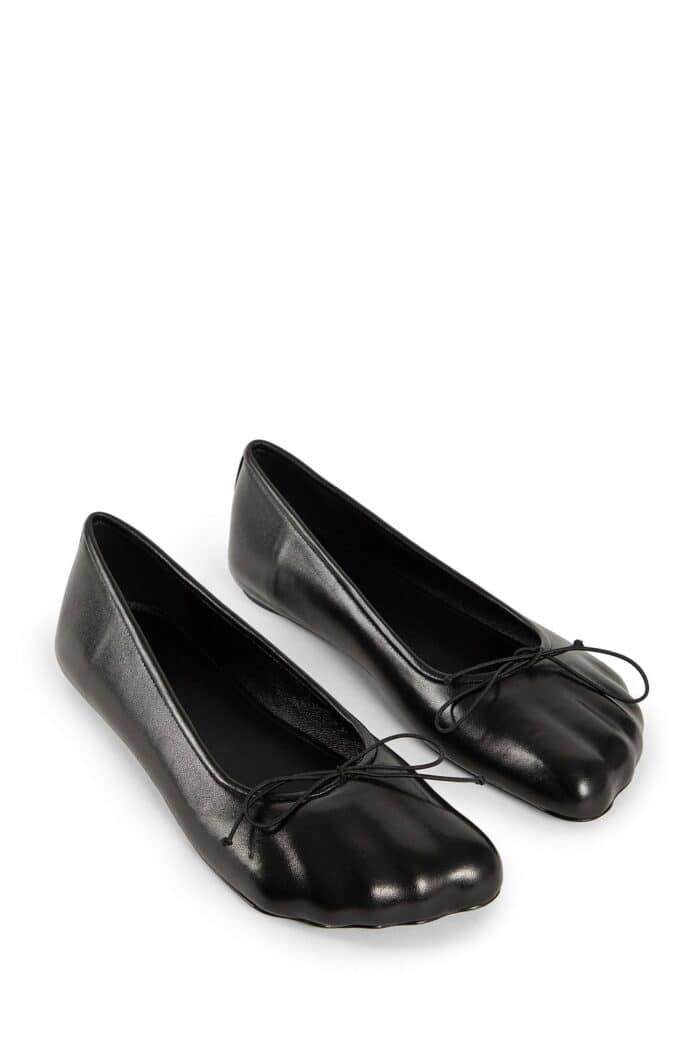 BALENCIAGA Anatomic Ballerinas In Soft Shimy Leather