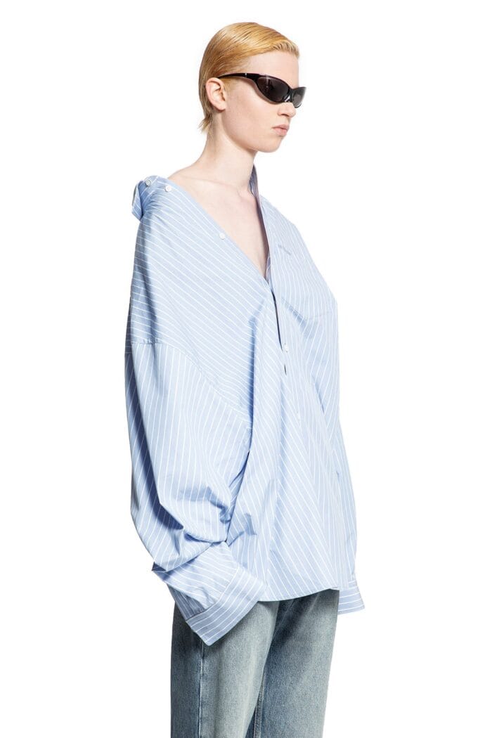 BALENCIAGA Asymmetric Off Shoulder Shirt