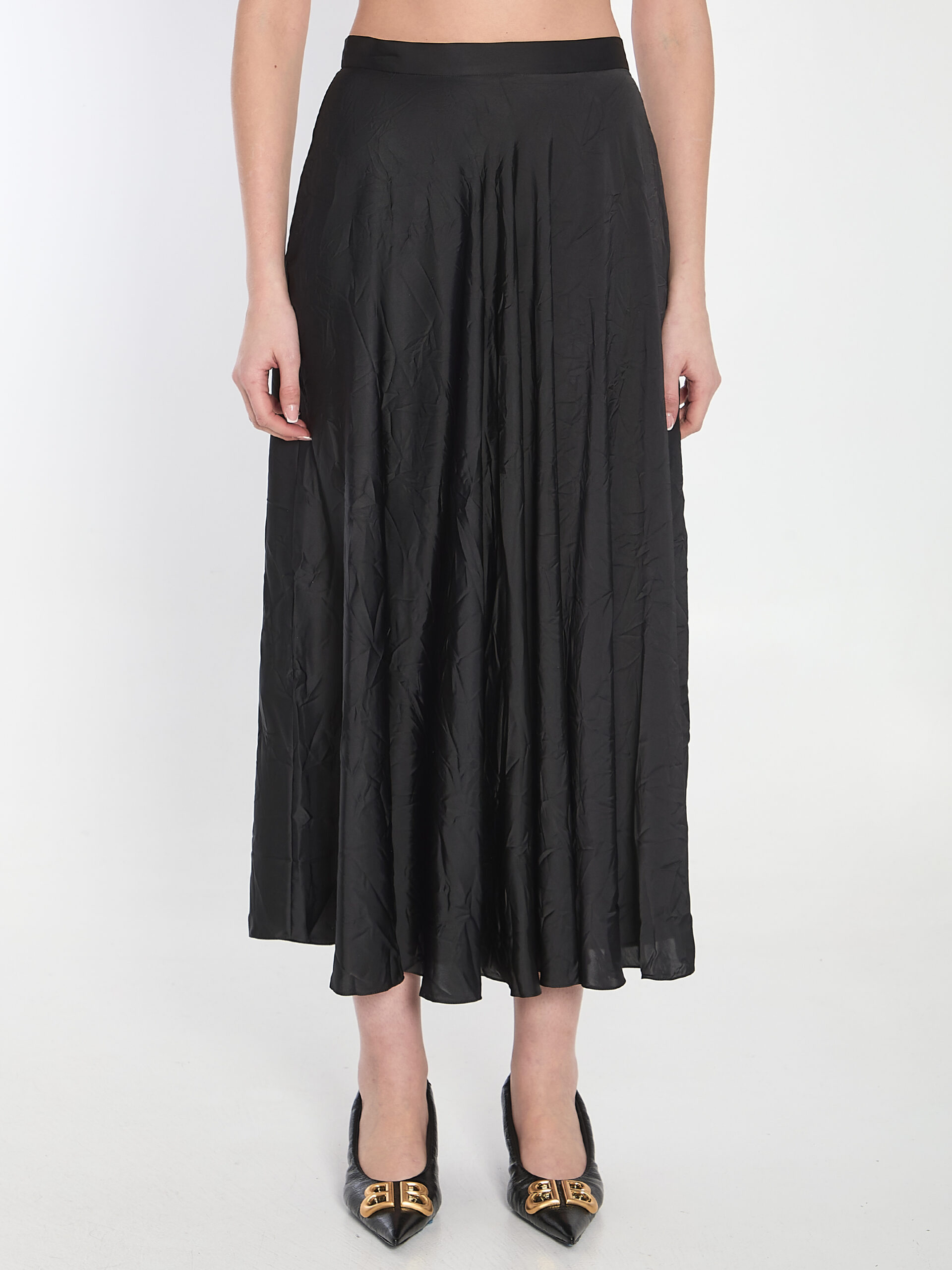 Balenciaga Asymmetrical midi skirt
