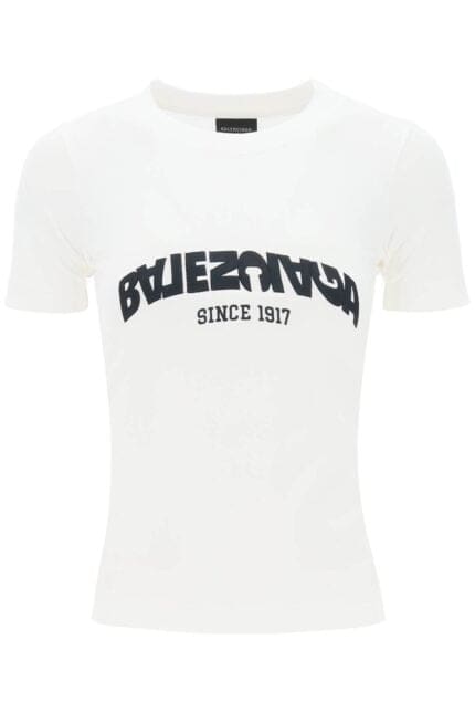 Balenciaga Back Flip Crew-neck T-shirt